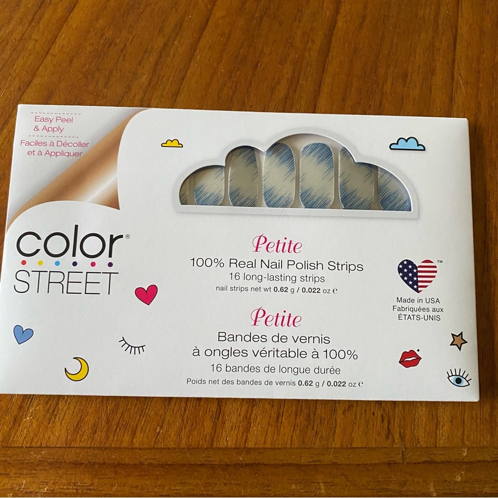 Color Street Petite Nail Polish Strips NWT “Strike a Froze”